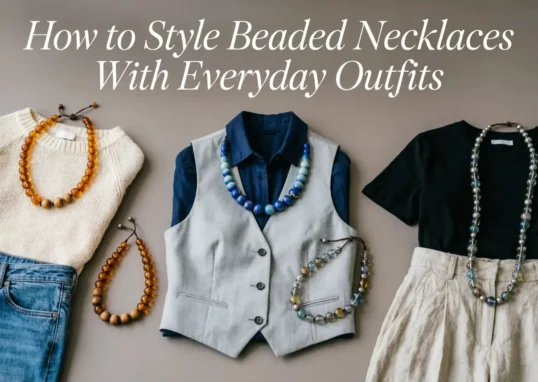 How to Style Beaded Necklaces With Everyday Outfits