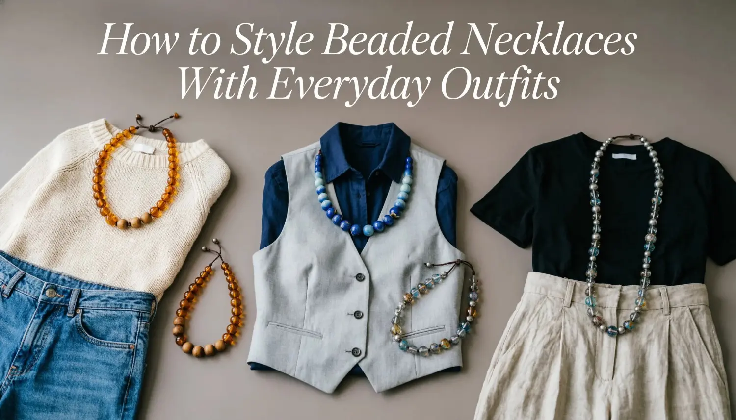 How to Style Beaded Necklaces With Everyday Outfits