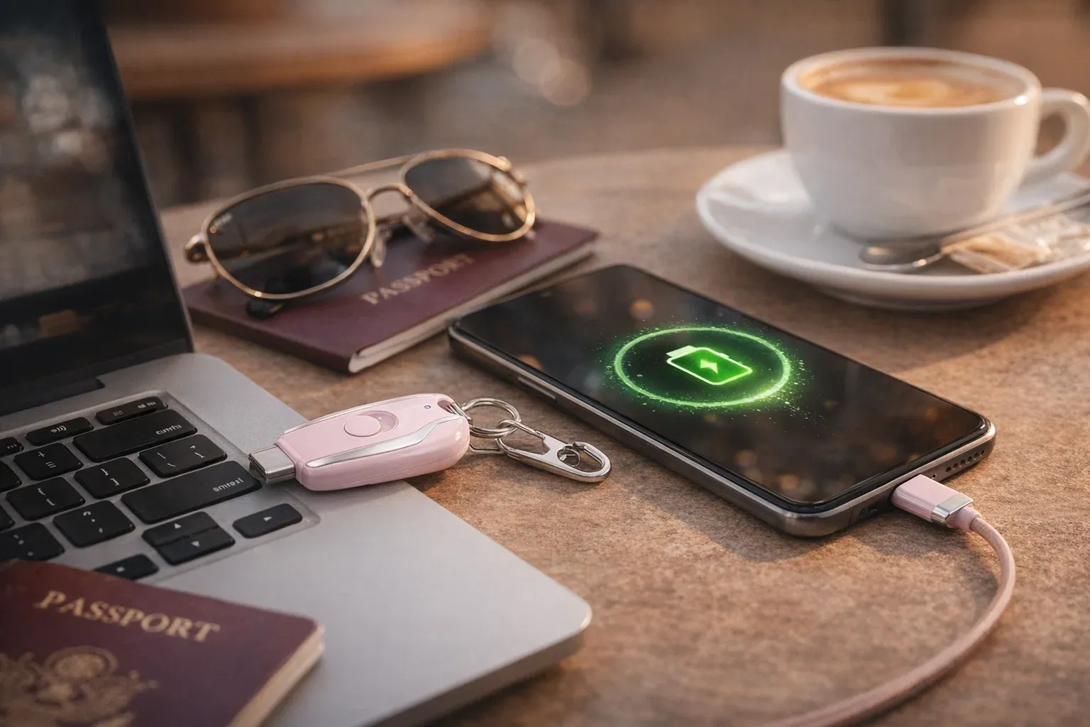 keychain phone charger